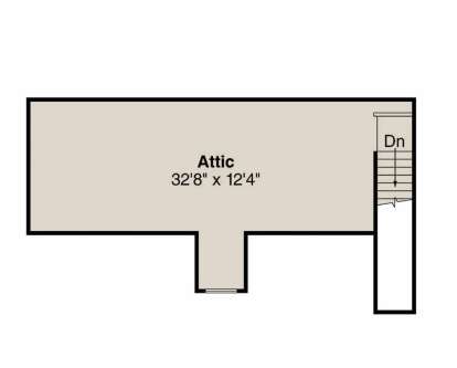 Attic Space for House Plan #035-01220