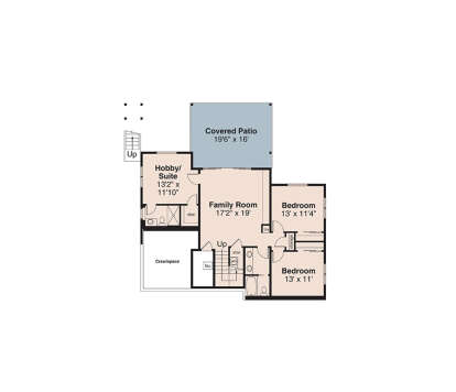 Basement for House Plan #035-01221