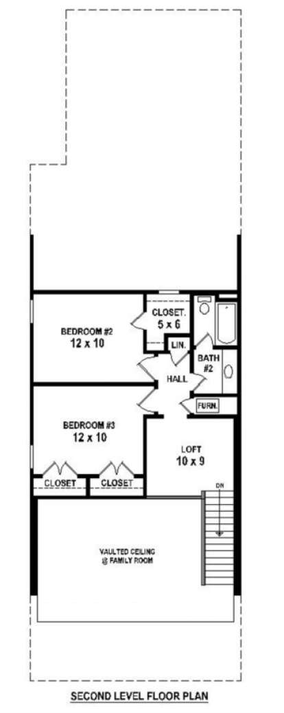 Floorplan 2 for House Plan #053-00466