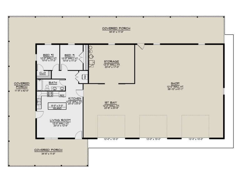 House Plan House Plan #35340 Drawing 1