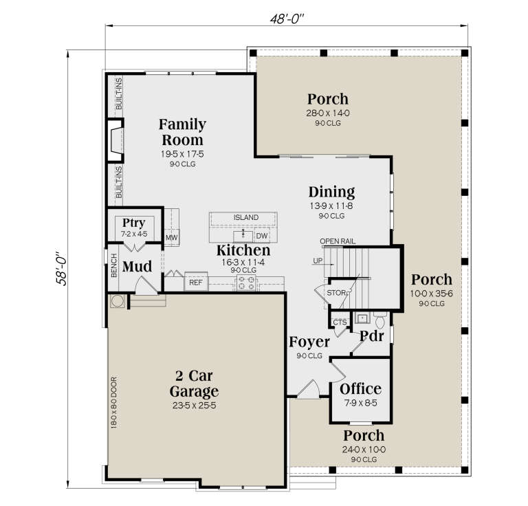 House Plan House Plan #35342 Drawing 1
