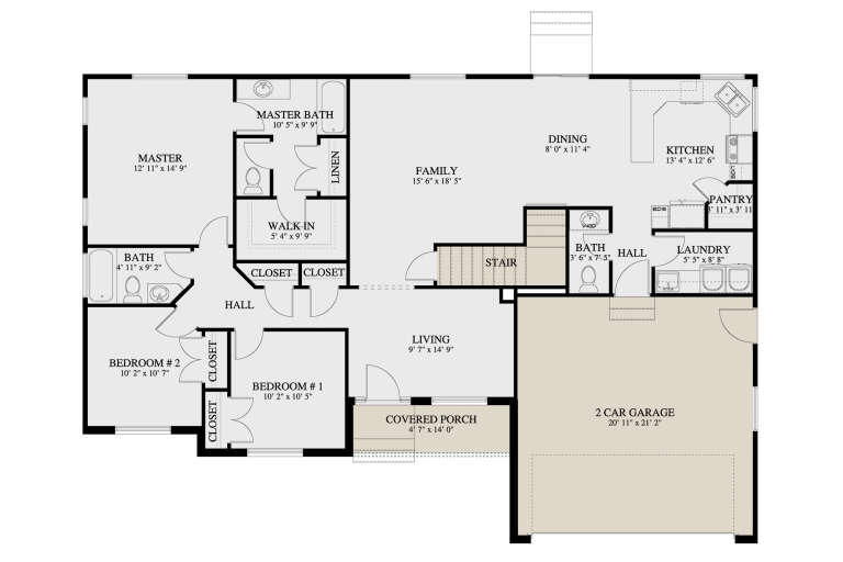 House Plan House Plan #35343 Drawing 1