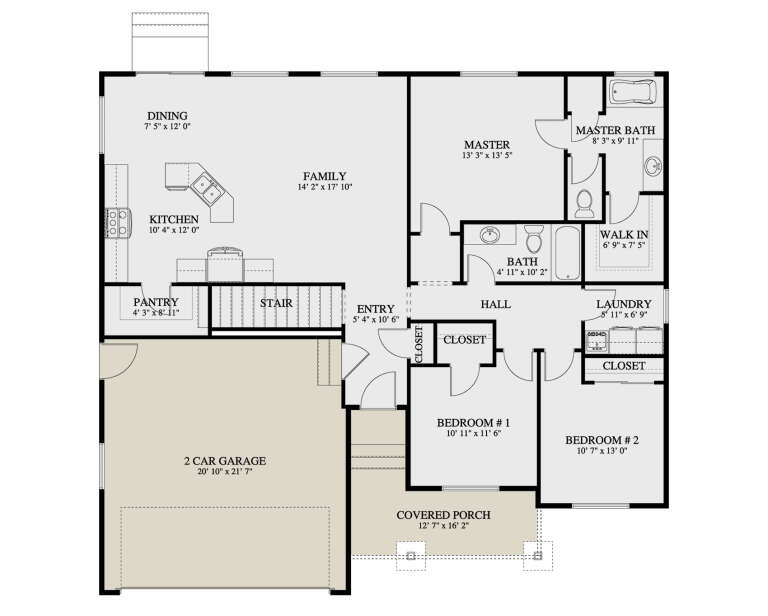 House Plan House Plan #35344 Drawing 1