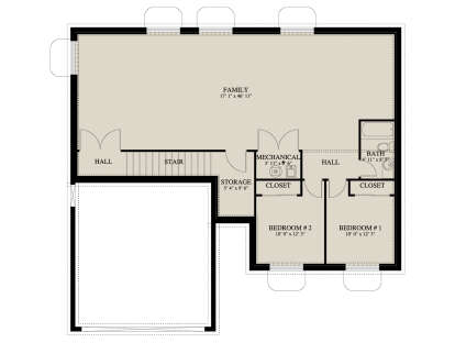 Basement for House Plan #2802-00531