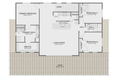 Second Floor for House Plan #2802-00532