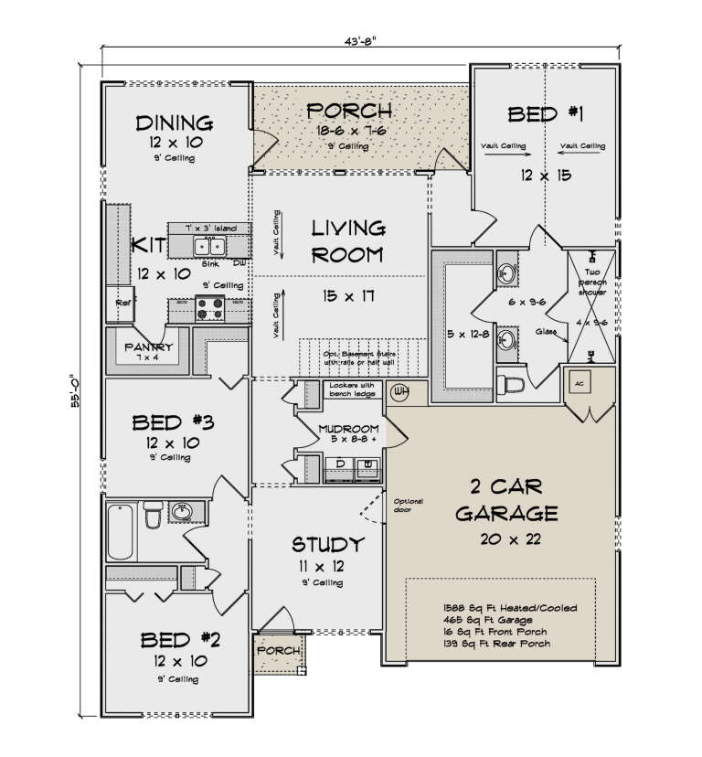 House Plan House Plan #35348 Drawing 1