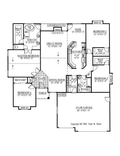 Floorplan 1 for House Plan #286-00030