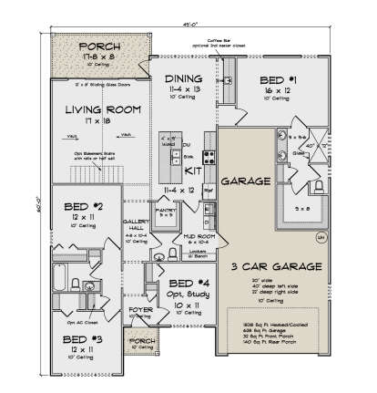 Main Floor  for House Plan #4848-00587