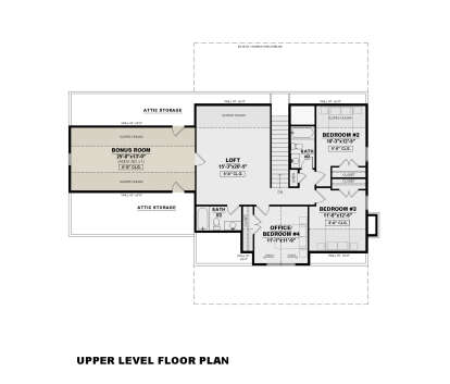 Second Floor for House Plan #7568-00057