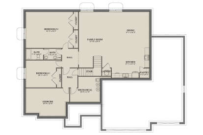 Basement for House Plan #2802-00534