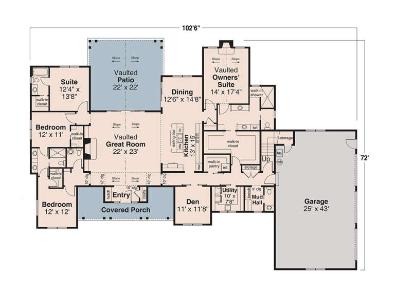 House Plan House Plan #35359 Drawing 1