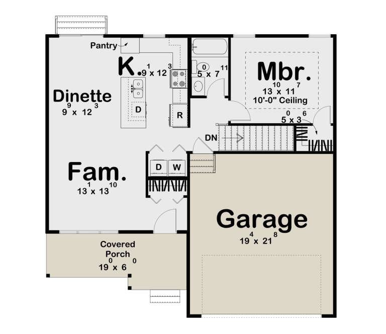 House Plan House Plan #35360 Drawing 1