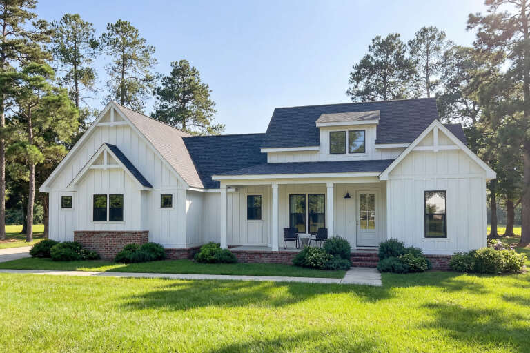 House Plan House Plan #35362 Angled Front Elevation