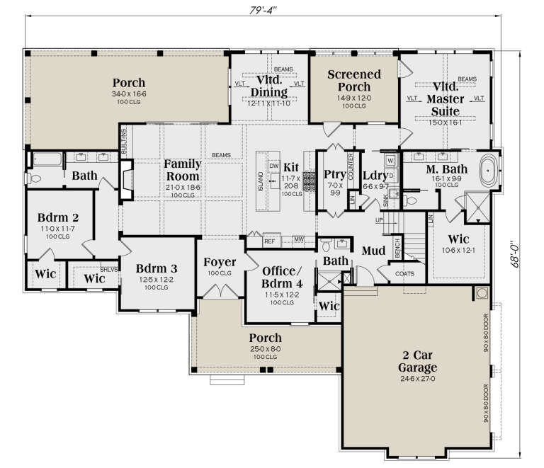 House Plan House Plan #35363 Drawing 1
