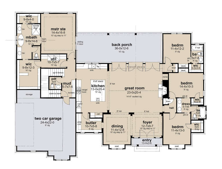 House Plan House Plan #35365 Drawing 1