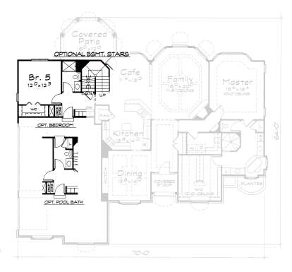 Alternate Main Floor Layout for House Plan #402-01873