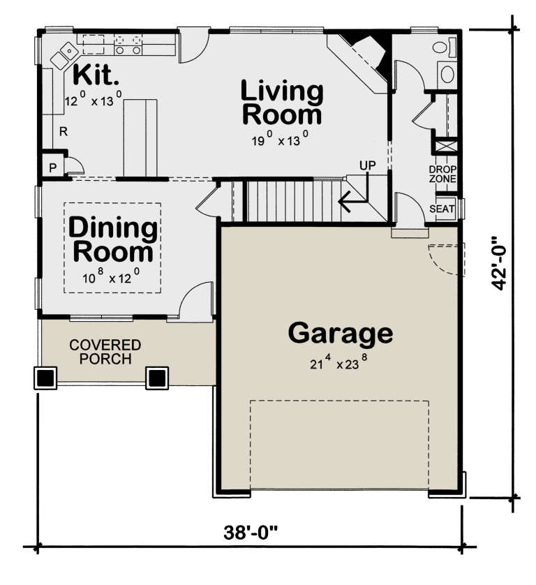 House Plan House Plan #35368 Drawing 1