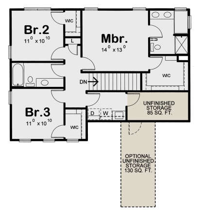 Second Floor for House Plan #402-01875