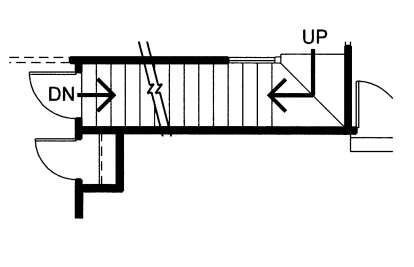 Basement Stairs Location for House Plan #402-01875