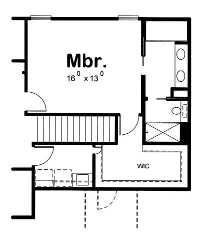Alternate Master Bedroom for House Plan #402-01875