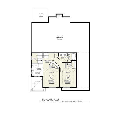 Second Floor for House Plan #1400-00002