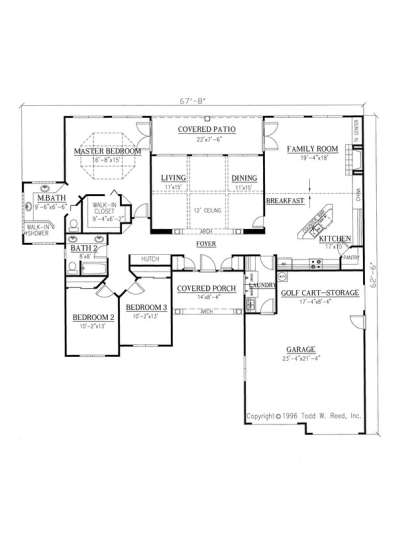 Floorplan 1 for House Plan #286-00033