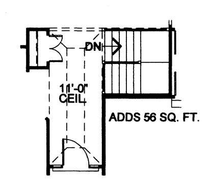Basement Stairs Location for House Plan #402-01885