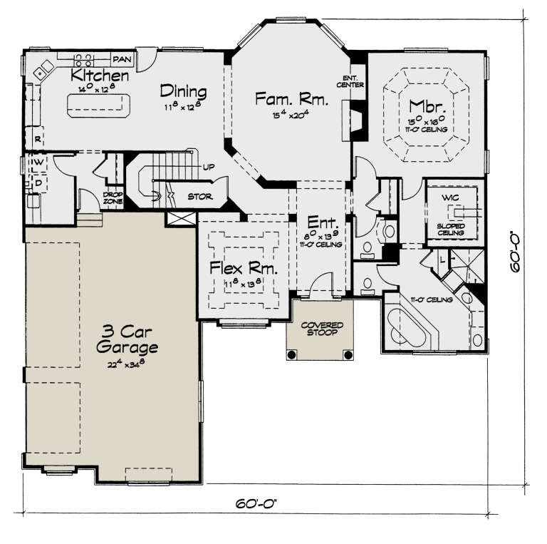 House Plan House Plan #35381 Drawing 1