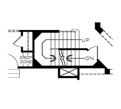 Basement Stairs Location for House Plan #402-01886