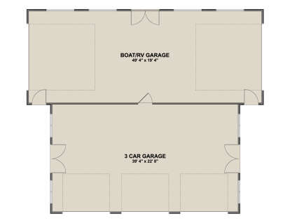 Garage Floor for House Plan #2802-00535