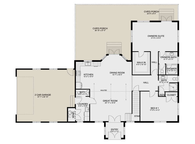 House Plan House Plan #35384 Drawing 1