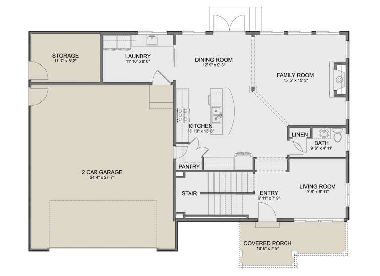 House Plan House Plan #35385 Drawing 1