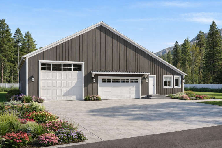 House Plan House Plan #35386 Angled Front Elevation