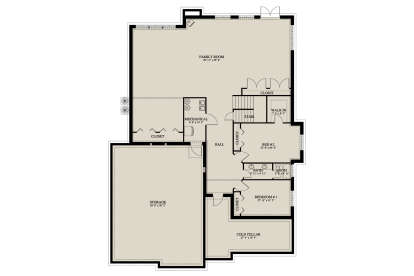 Basement for House Plan #2802-00539