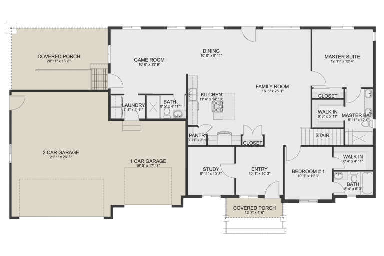 House Plan House Plan #35388 Drawing 1