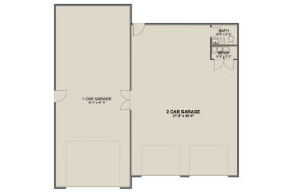 Garage Floor for House Plan #2802-00541