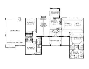 Floorplan 1 for House Plan #286-00034