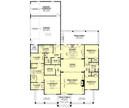 Main Floor  for House Plan #041-00429