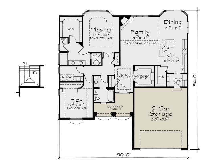 House Plan House Plan #35393 Drawing 1
