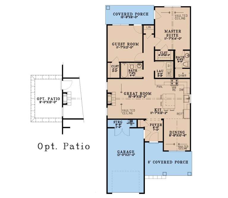 House Plan House Plan #35395 Drawing 1