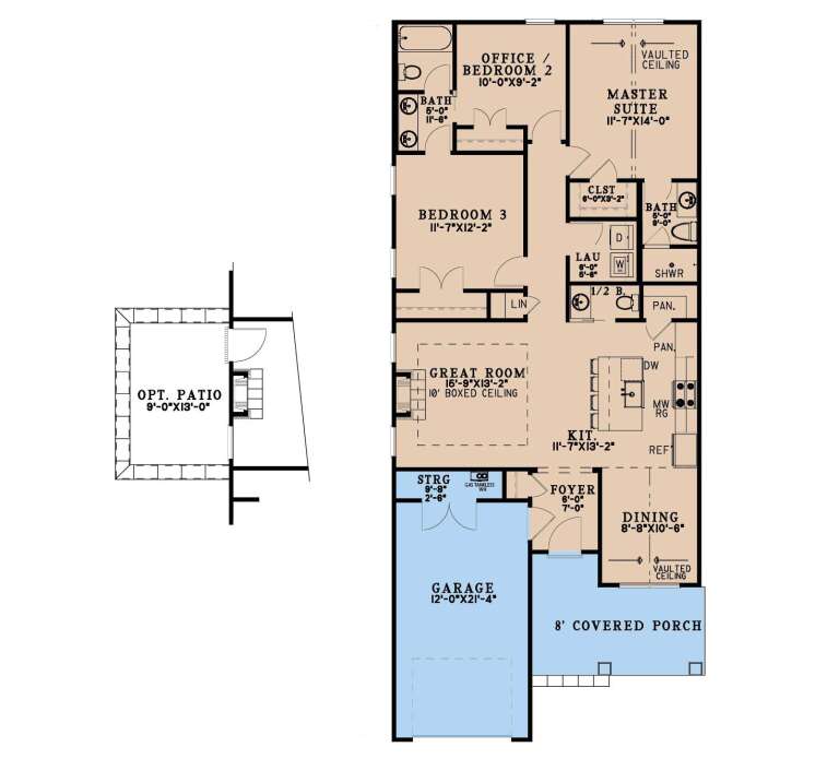 House Plan House Plan #35396 Drawing 1