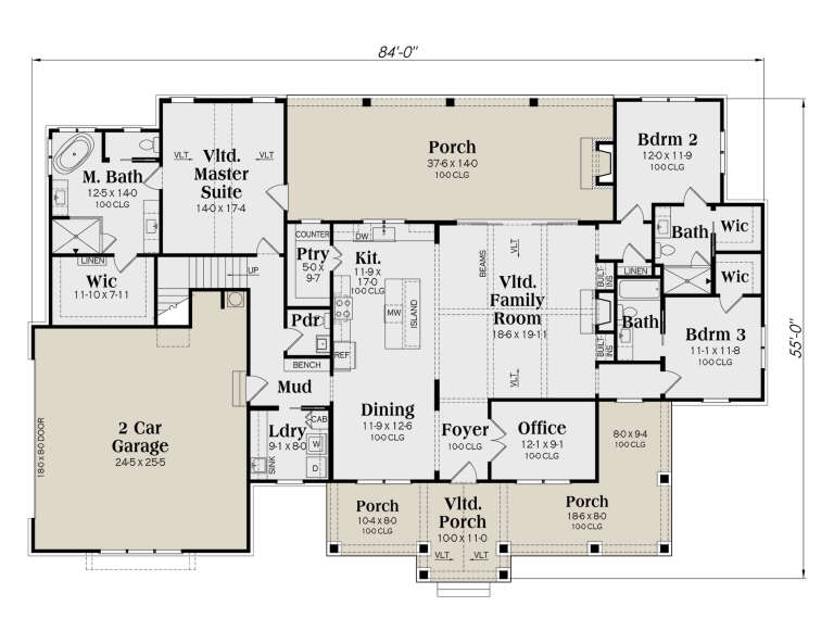 House Plan House Plan #35397 Drawing 1