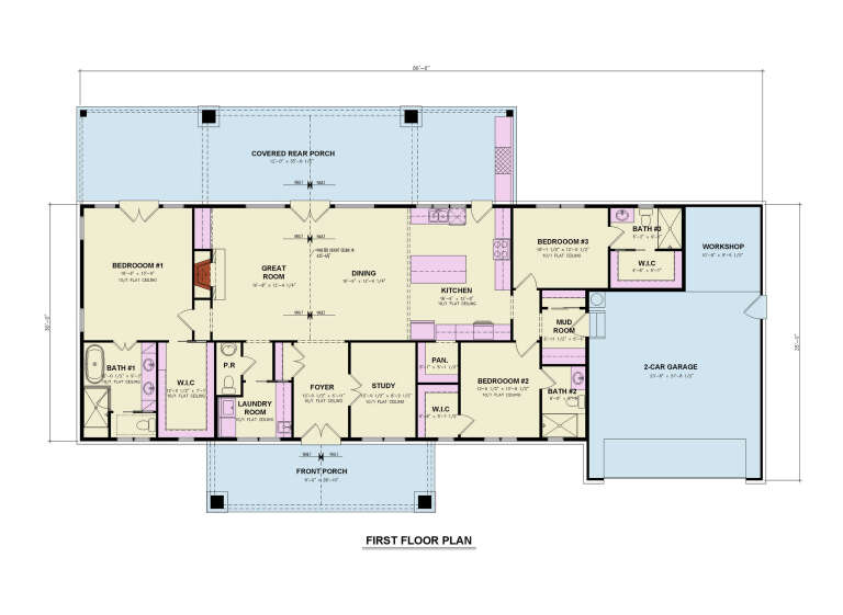 House Plan House Plan #35399 Drawing 1
