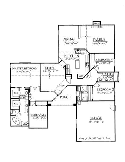 Floorplan1 for House Plan #286-00035