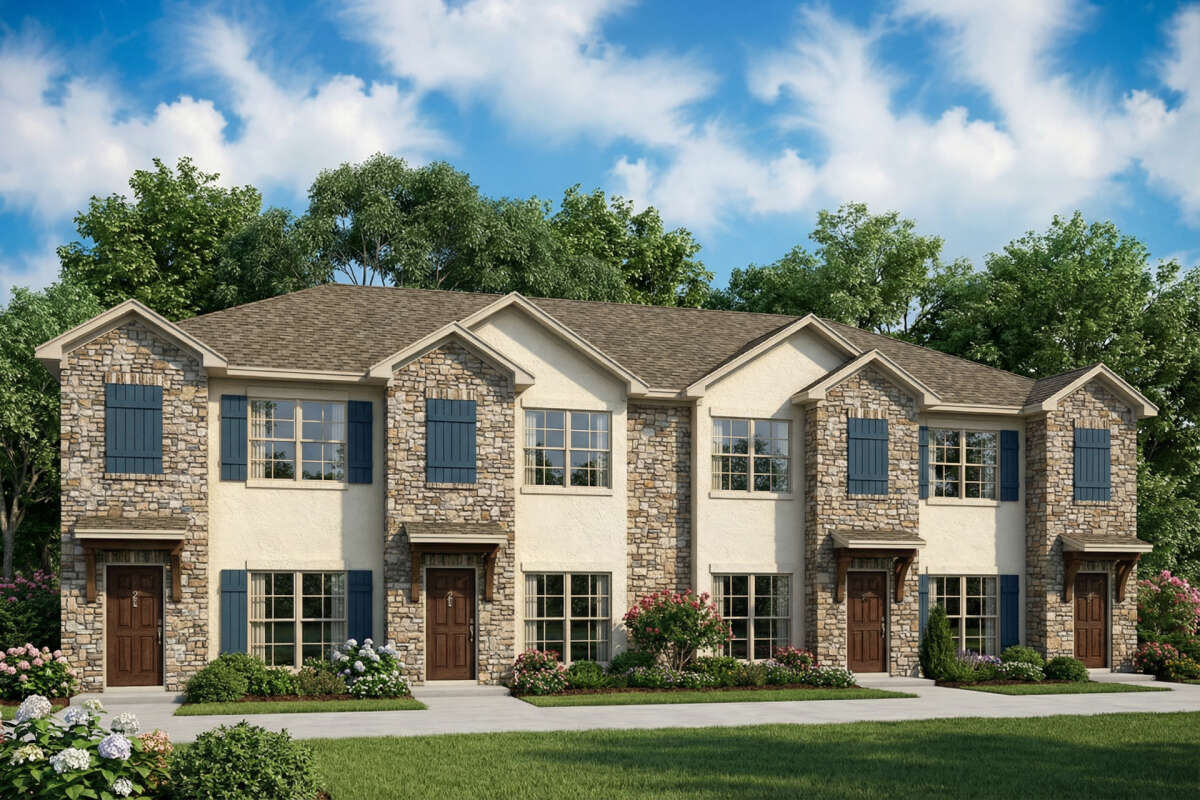 Fourplex Images Traditional Fourplex Plan - 1,053 Square Feet, 2 Bedrooms, 2 Bathrooms ...