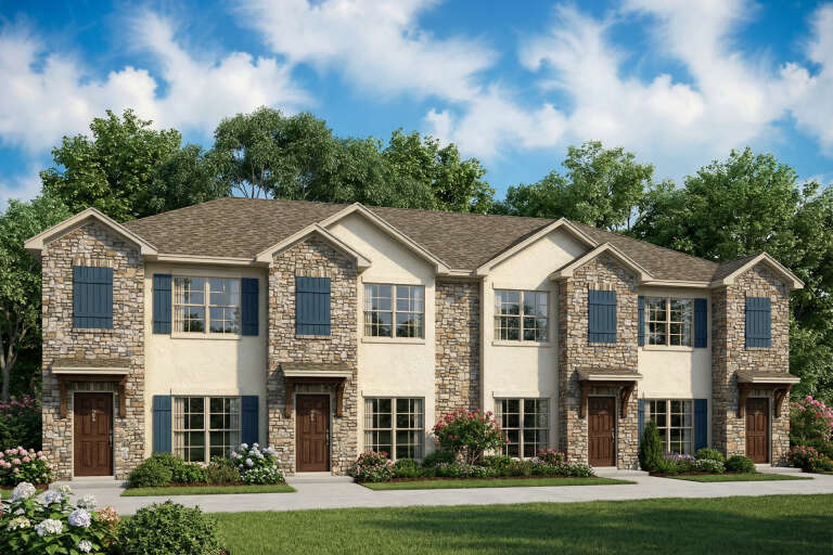 House Plan House Plan #35412 Angled Front Elevation