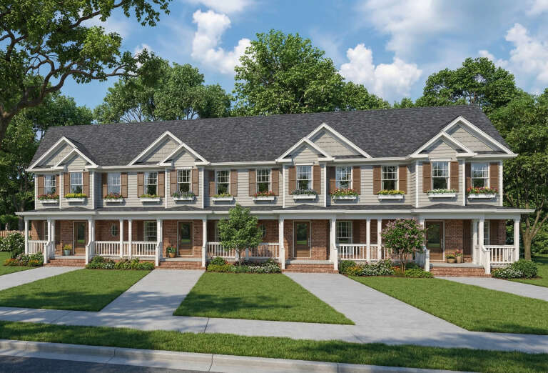 House Plan House Plan #35413 Angled Front Elevation