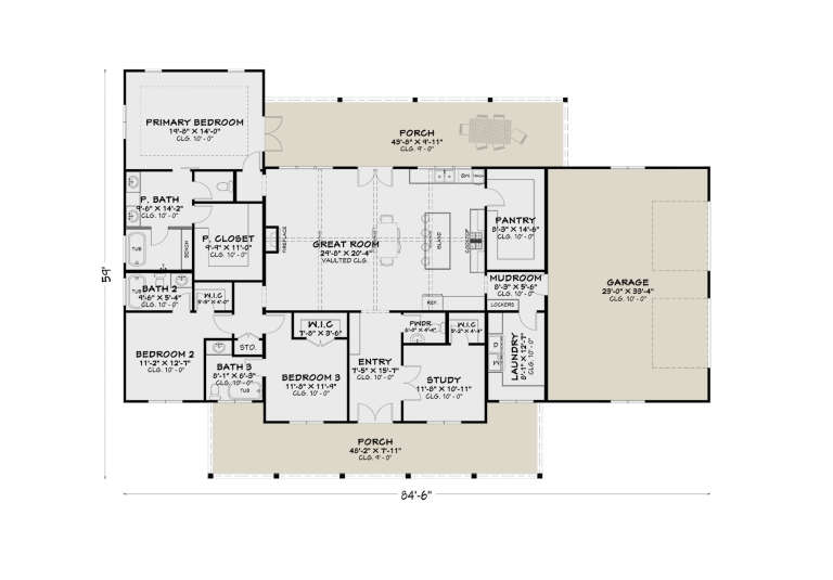 House Plan House Plan #35414 Drawing 1
