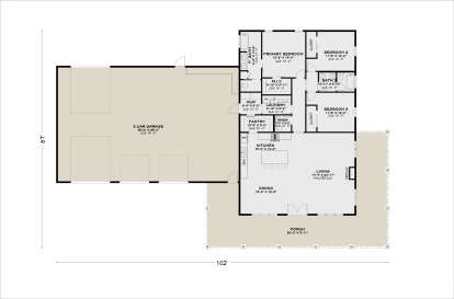 Main Floor for House Plan #4100-00023
