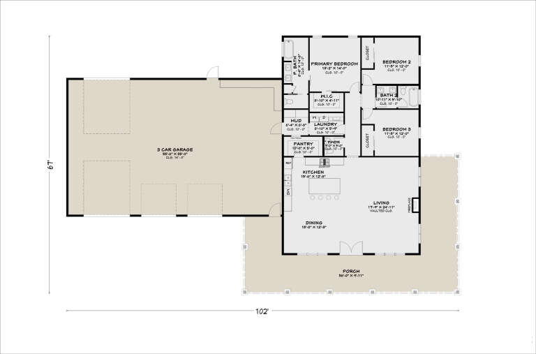 House Plan House Plan #35416 Drawing 1